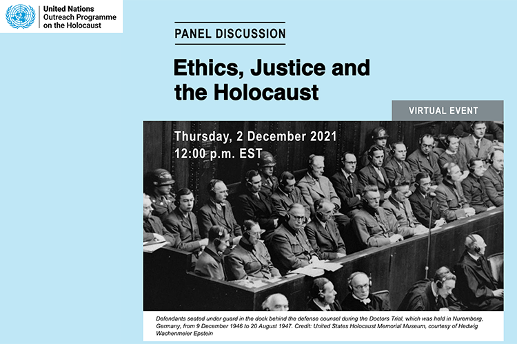 Thorsten Wagner Speaks at a UN Panel Discussion on Ethics, Justice and the Holocaust