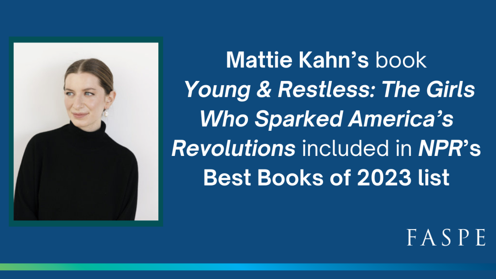 2021 Journalism Fellow Mattie Kahn’s book included in NPR’s Best Books of 2023 list