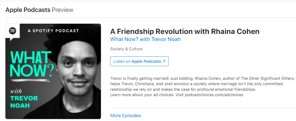 Rhaina Cohen (Journalism ’18) on “What Now? with Trevor Noah”