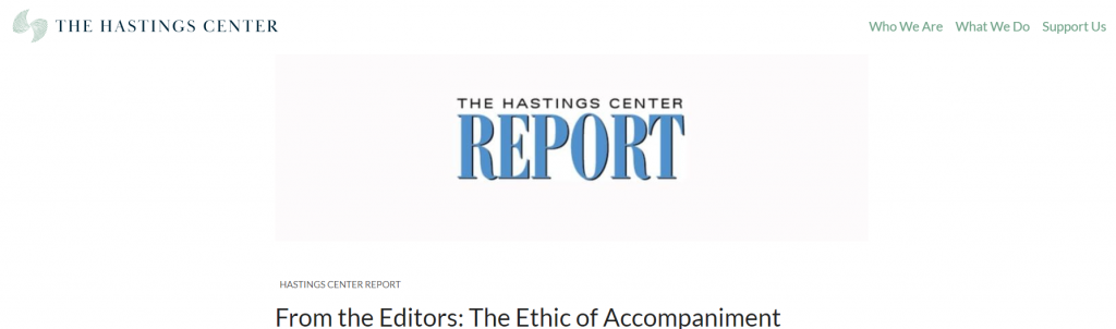 C. Phifer Nicholson Jr. (Medical ’22) Co-Authored the Lead Article in the March-April Issue of The Hasting Center Report