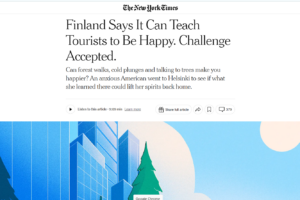 Britta Lokting (Journalism ’23) in The New York Times
